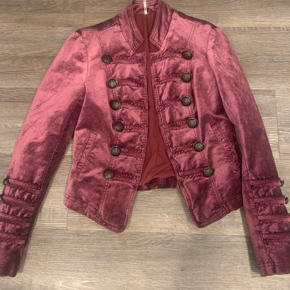 Free People merlot jacket-excellent condition-size xs